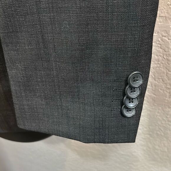 Marc Anthony, Men’s charcoal black, double button suit jacket/blazer size 36R - Picture 5 of 12